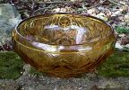 Tudor Rose bowl in amber.JPG